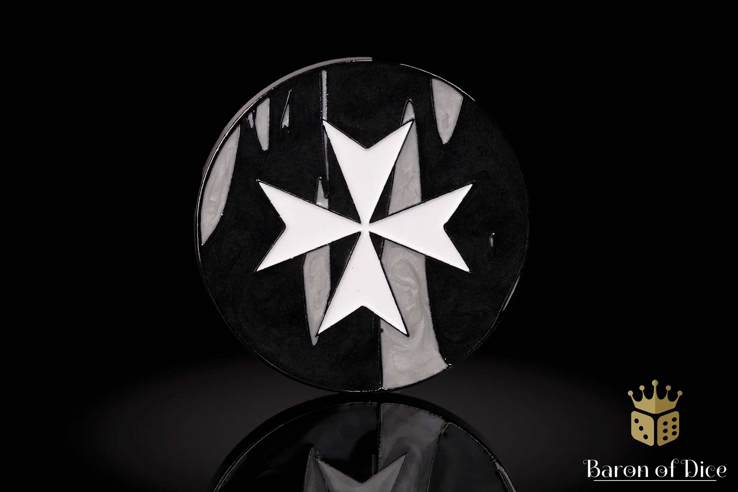 Metal Combat Gauge | Baron Coin™ Compatible | Knights Templar | Black - Image 4