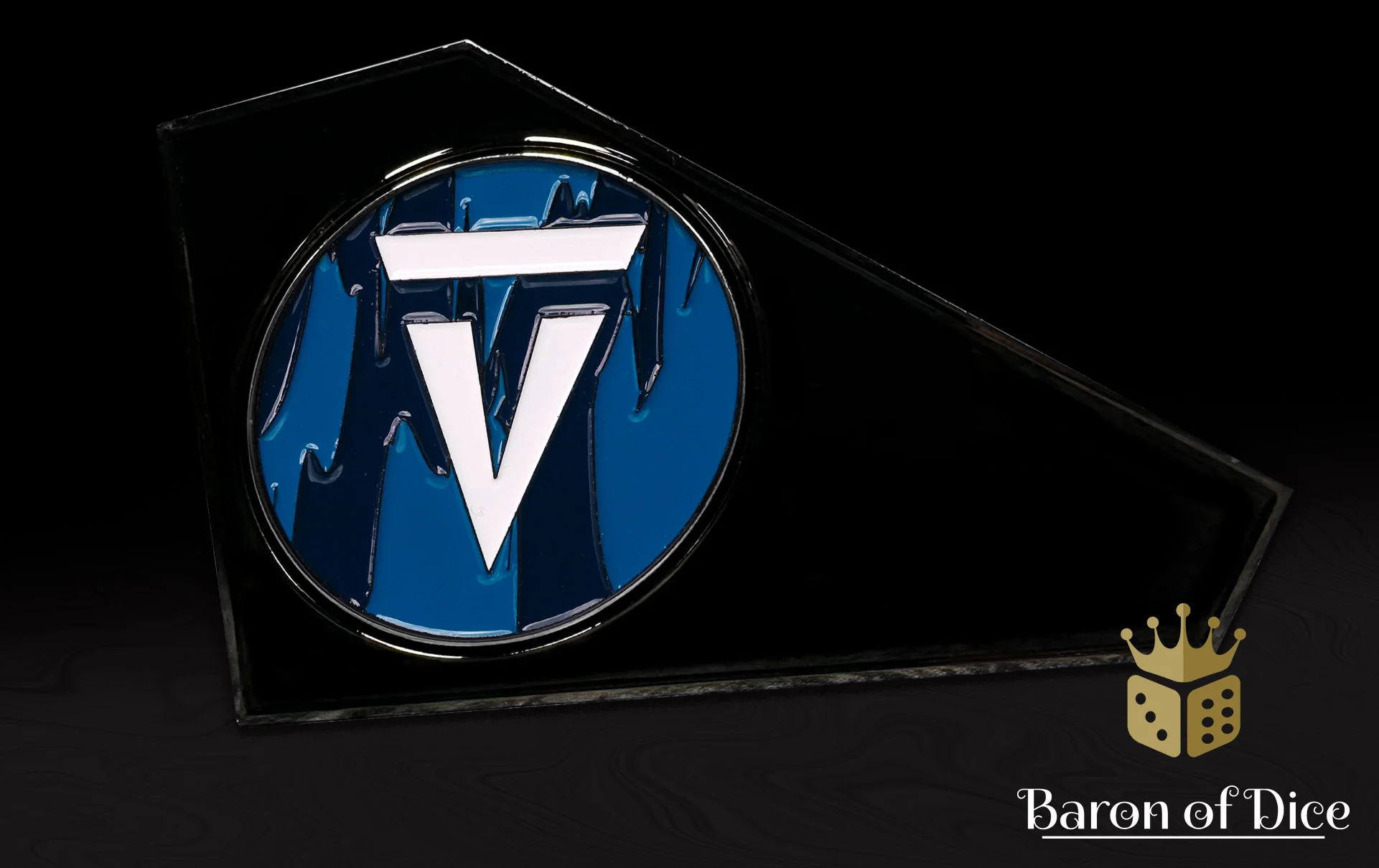 Metal Combat Gauge | Baron Coin™ Compatible | Vanguard Tactics | Dark Blue