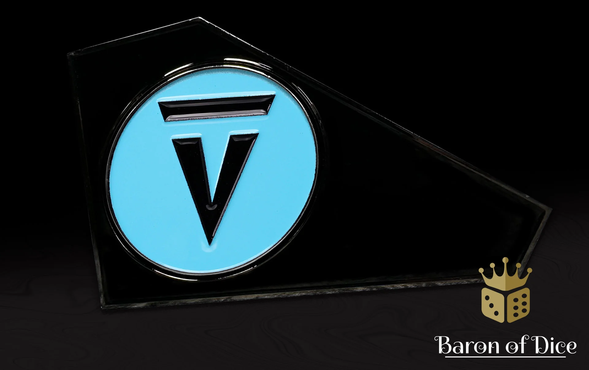 Metal Combat Gauge | Baron Coin™ Compatible | Vanguard Tactics | Light Blue
