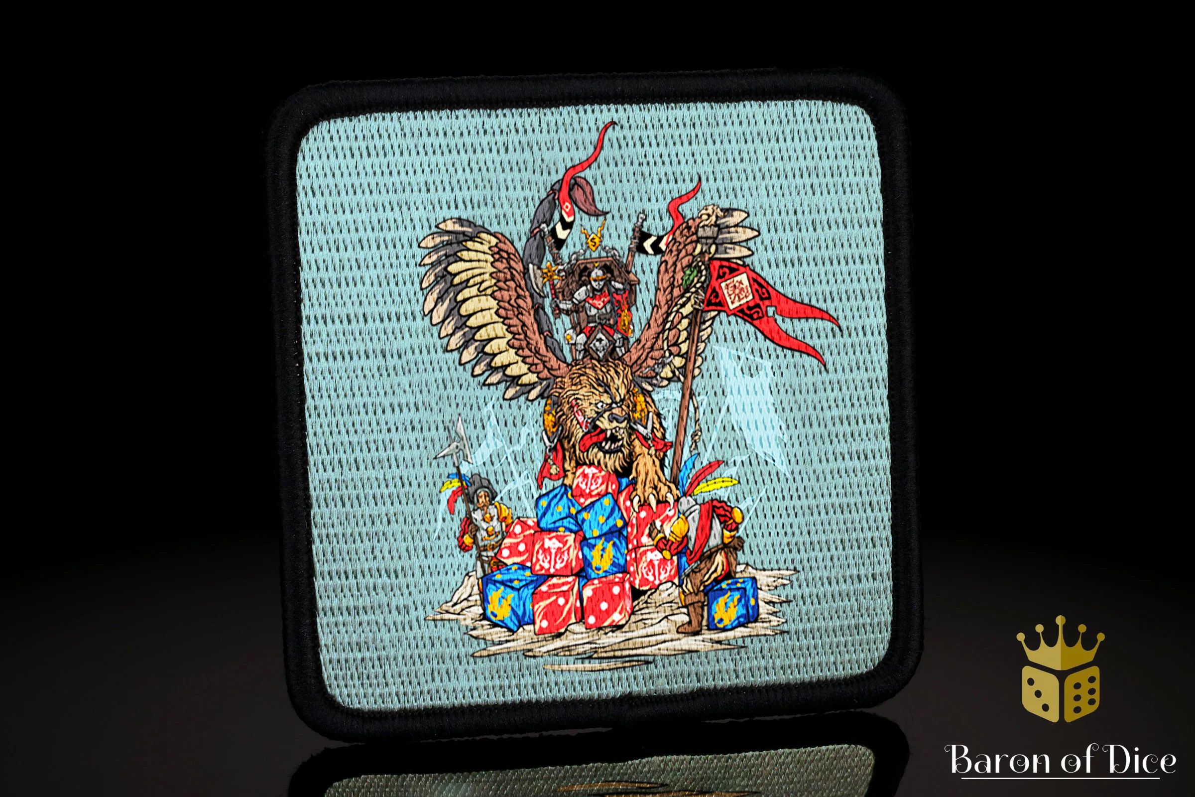 Baron's Dice Bag | Hippogryph Knight Velcro Patch - Image 2