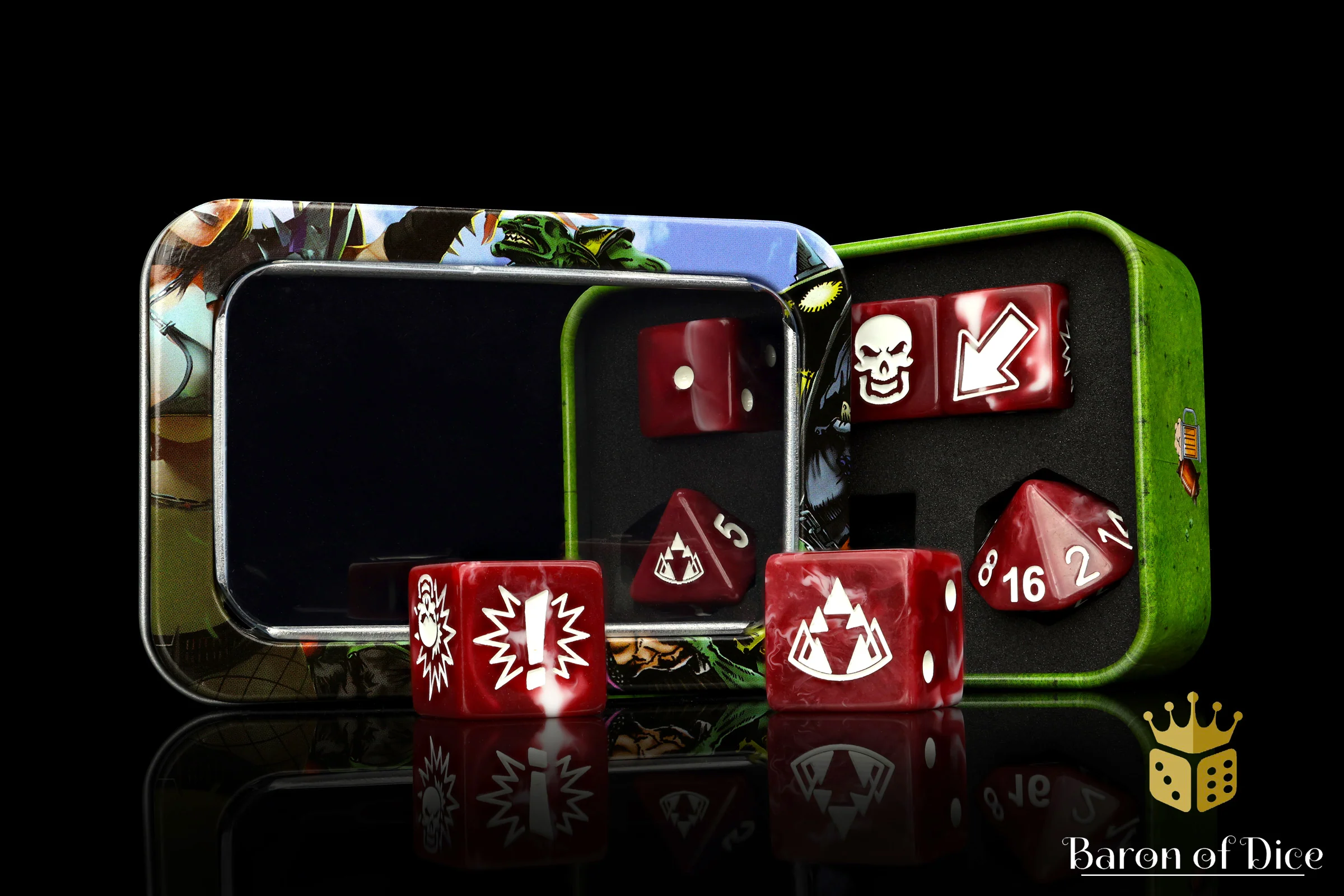 Blood Red - Bloody Football Dice (Set of 7) - Image 5