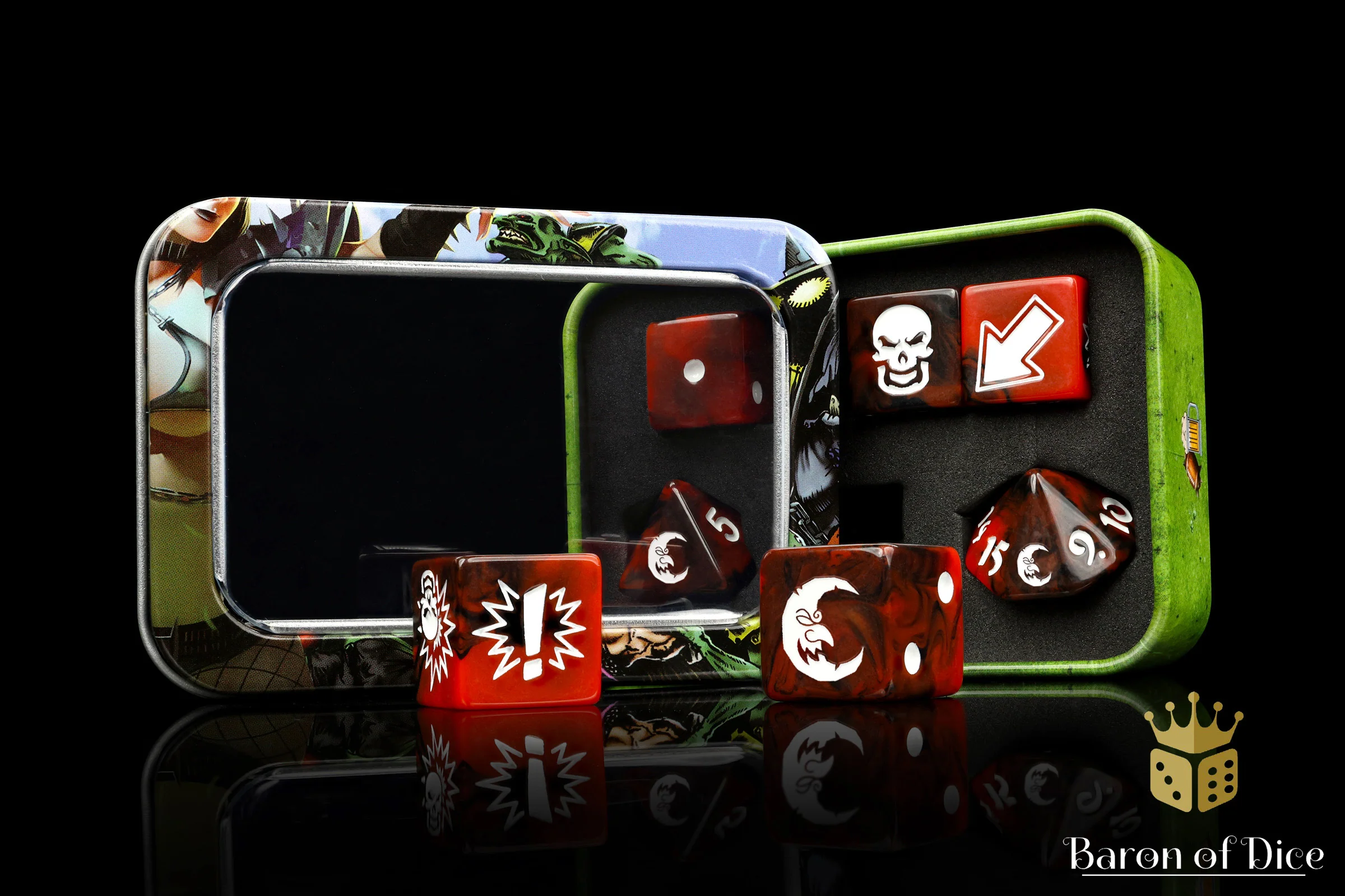 Chaos Red - Bloody Football Dice (Set of 7) - Image 11