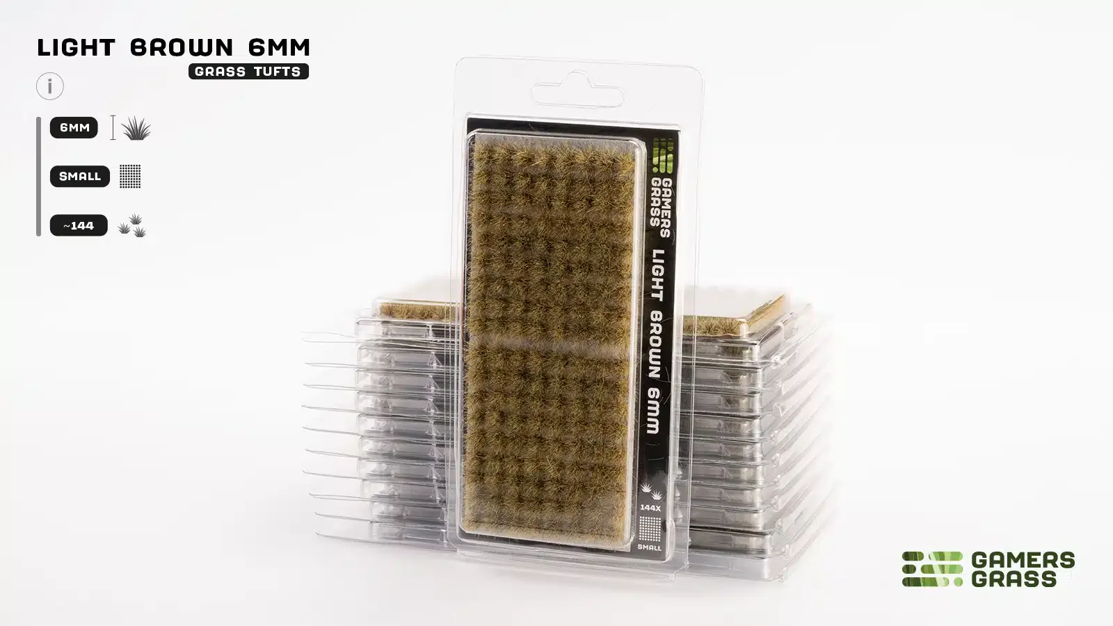 Gamers Grass | Grass Tuft | Small 6mm | Light Brown