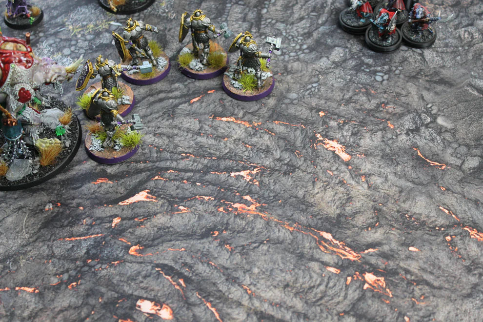 Lava Flow | Neoprene Battle Mat with Bag | Baron of Dice - Image 7
