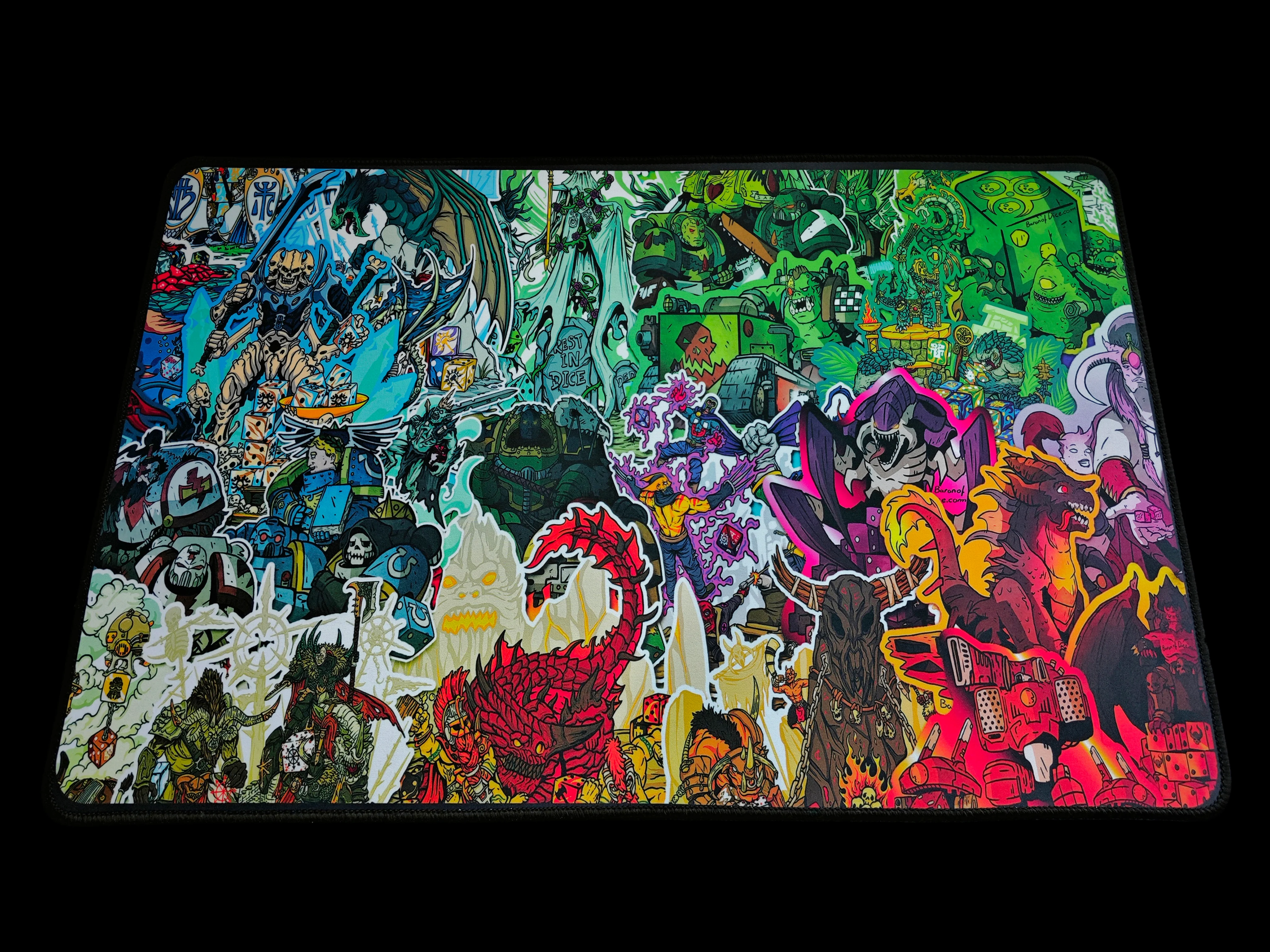 Premium Oversized Playmat - Grimdark Collage - Image 4