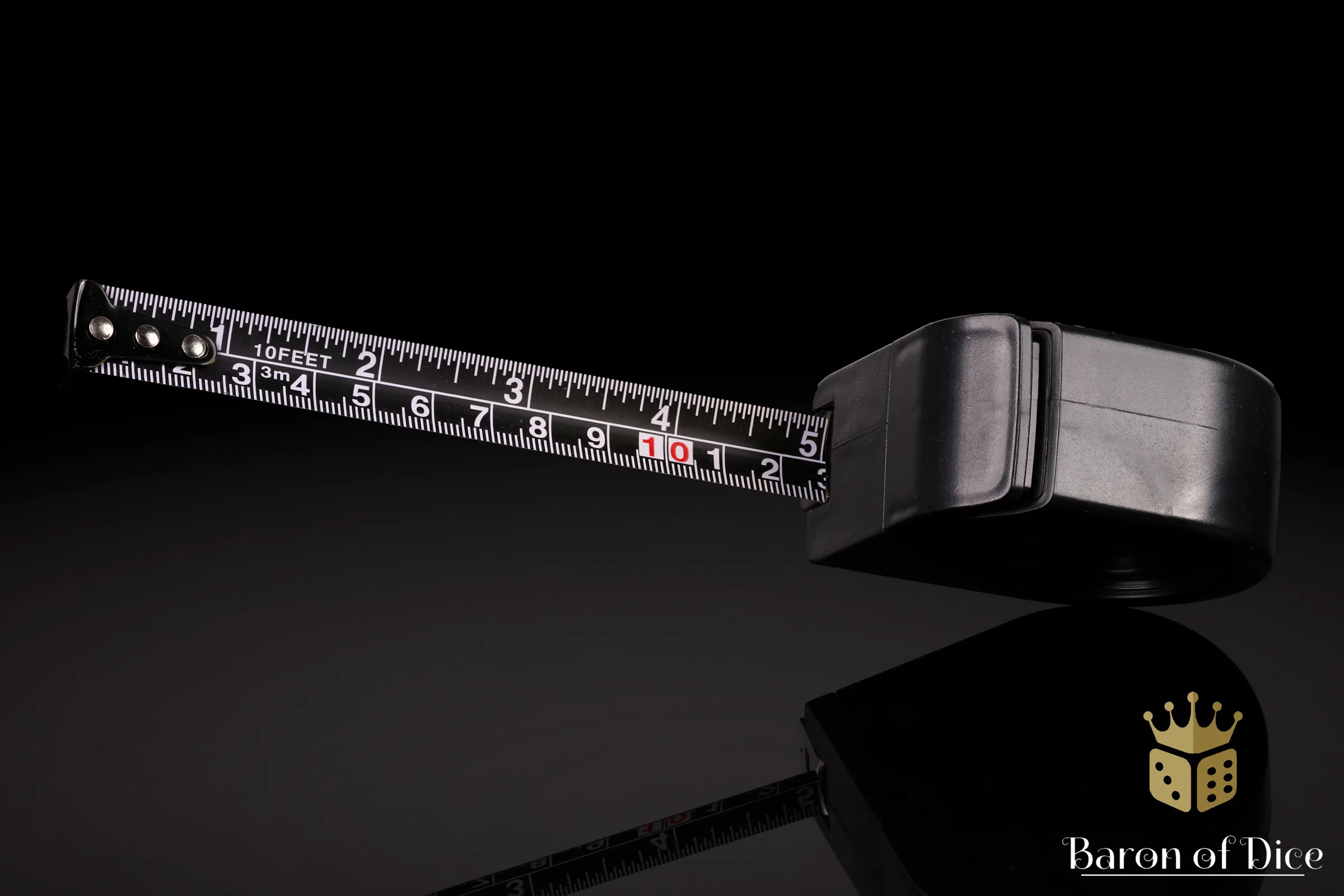 Wargaming Tape Measure | Baron's Coin™ Compatible | Ghost - Image 3