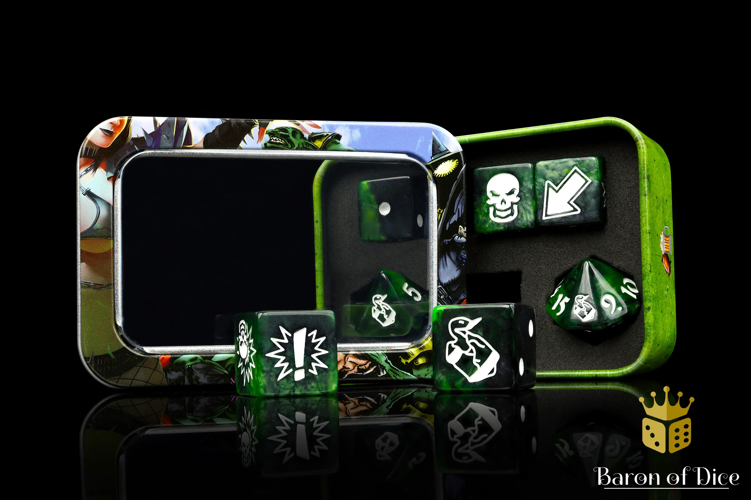 Warp Green - Bloody Football Dice (Set of 7) - Image 13