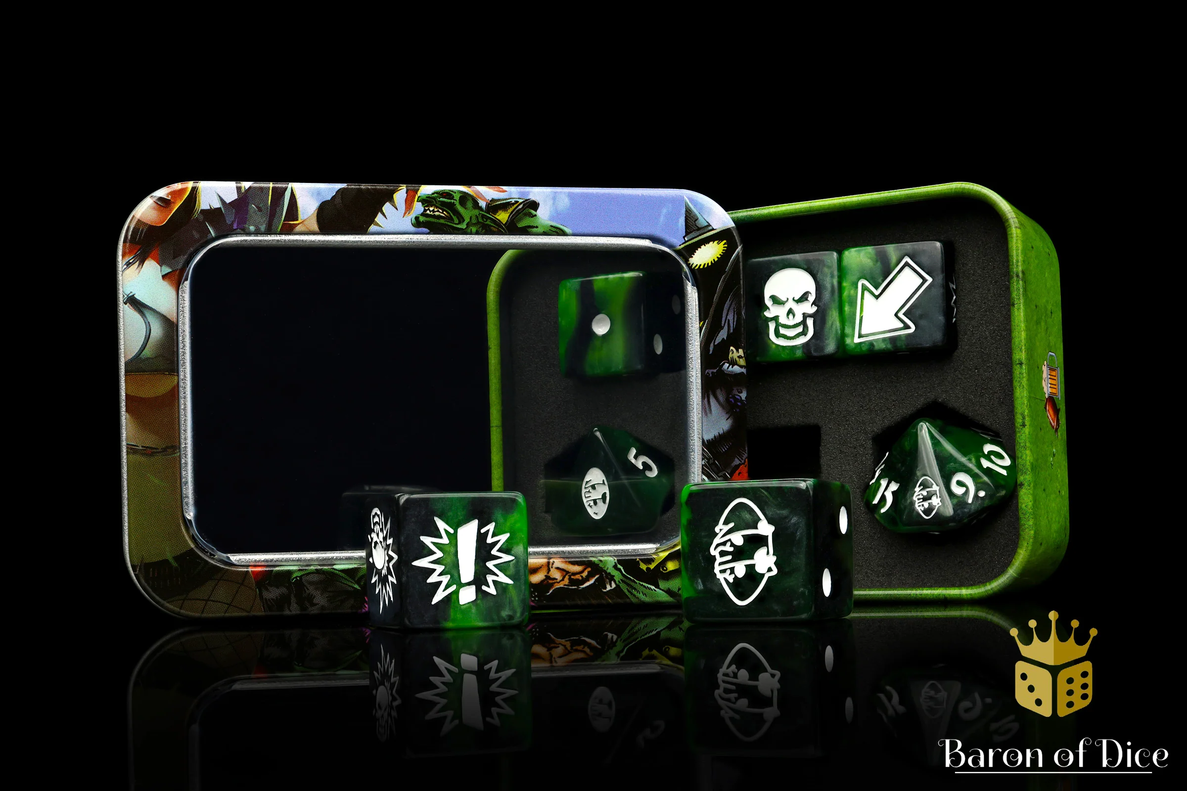 Warp Green - Bloody Football Dice (Set of 7) - Image 14
